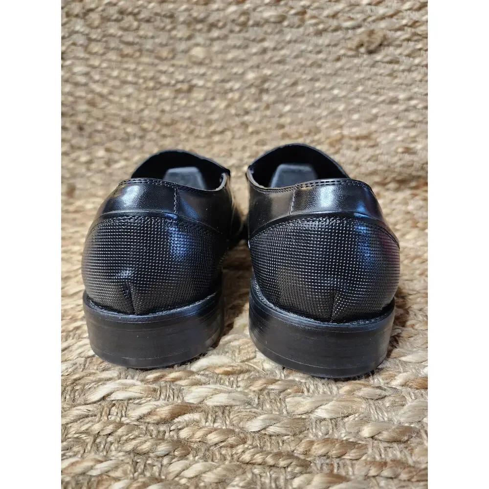 Kenneth Cole Reaction Slip-On Leather Loafers Mens Size 12 Black Dress Shoes